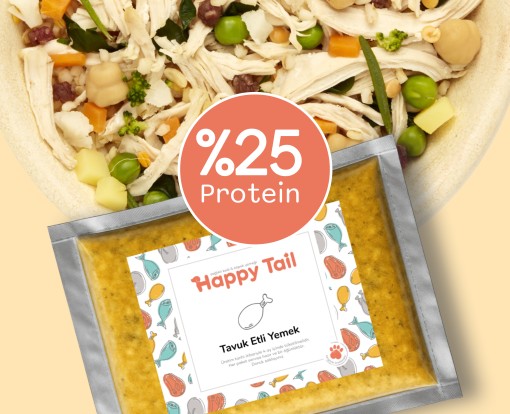 Tavuk Etli Yemek %25 Protein İçerikli